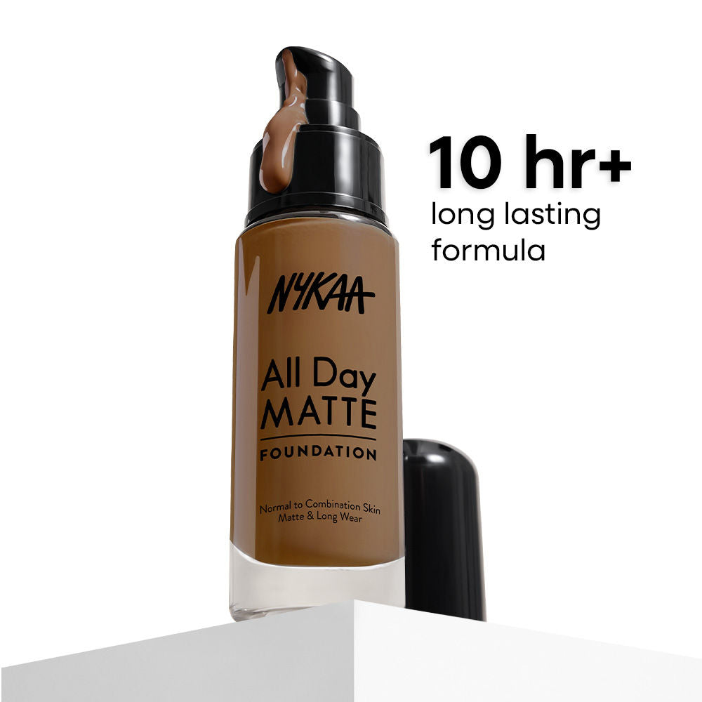 All Day Matte Long Wear Liquid Foundation With Pump - Chestnut 15