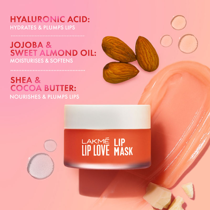 Hydrating Lip Love Lip Mask with Hyaluronic Acid Shea Butter & Almond Oil