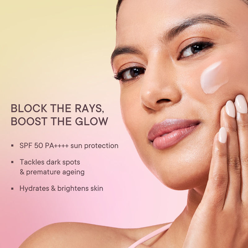 Cherry Blossom Glow Sunscreen Serum SPF 50 PA++++ with 2% Niacinamide