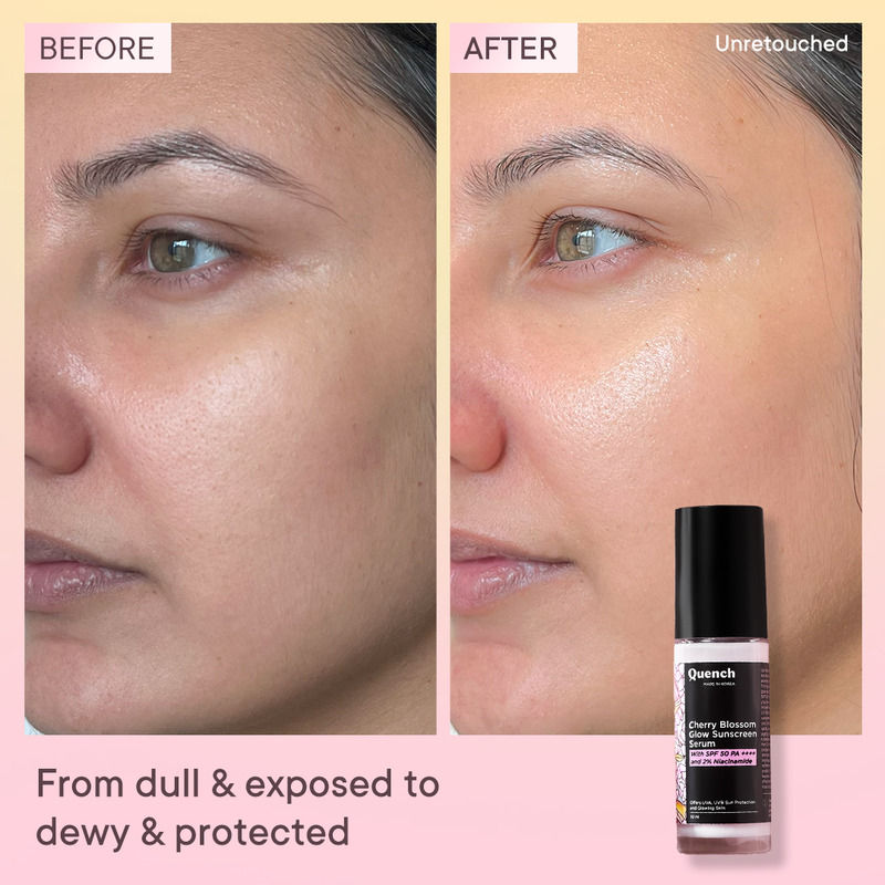 Cherry Blossom Glow Sunscreen Serum SPF 50 PA++++ with 2% Niacinamide
