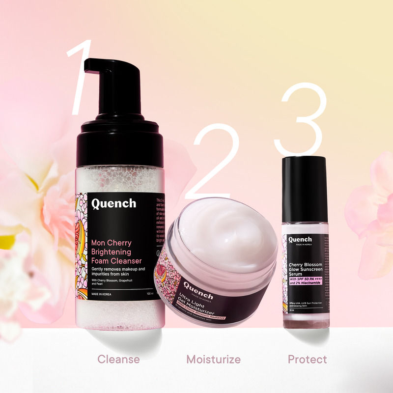 Cherry Blossom Glow Sunscreen Serum SPF 50 PA++++ with 2% Niacinamide