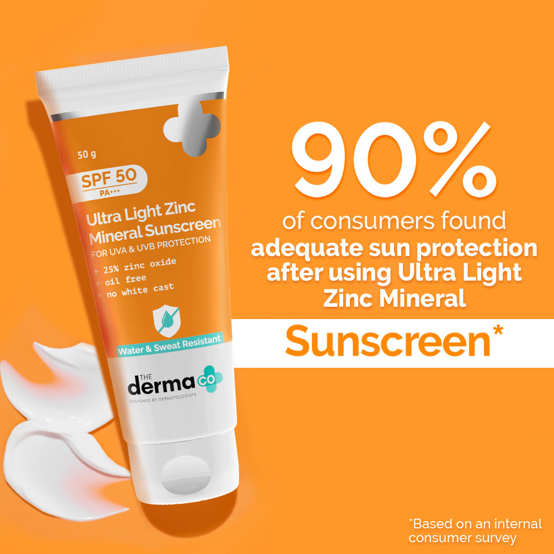 Ultra Light Zinc Mineral Sunscreen With SPF 50 PA+++