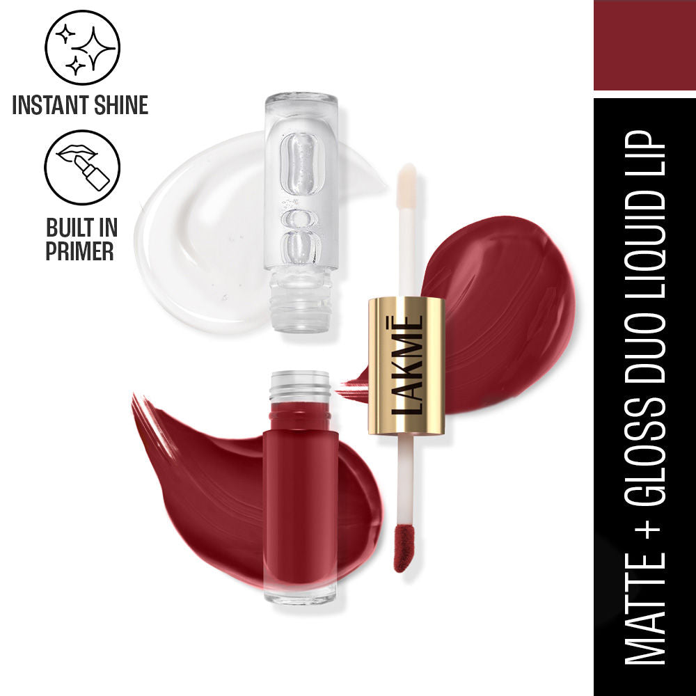 9 To 5 Matte To Glass Liquid Lip - Fiery Red