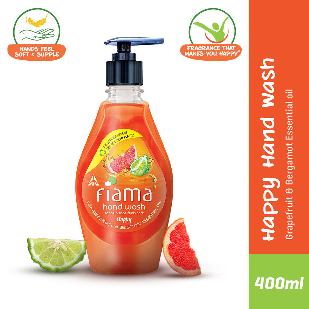 Happy Hand Wash, Grapefruit Oil & Bergamot Oil Extract Handwash For Soft And Supple Hands