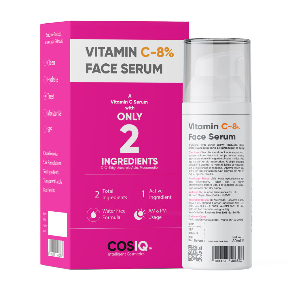 Vitamin C-8% Only 2 Ingredients Face Serum(30ml)