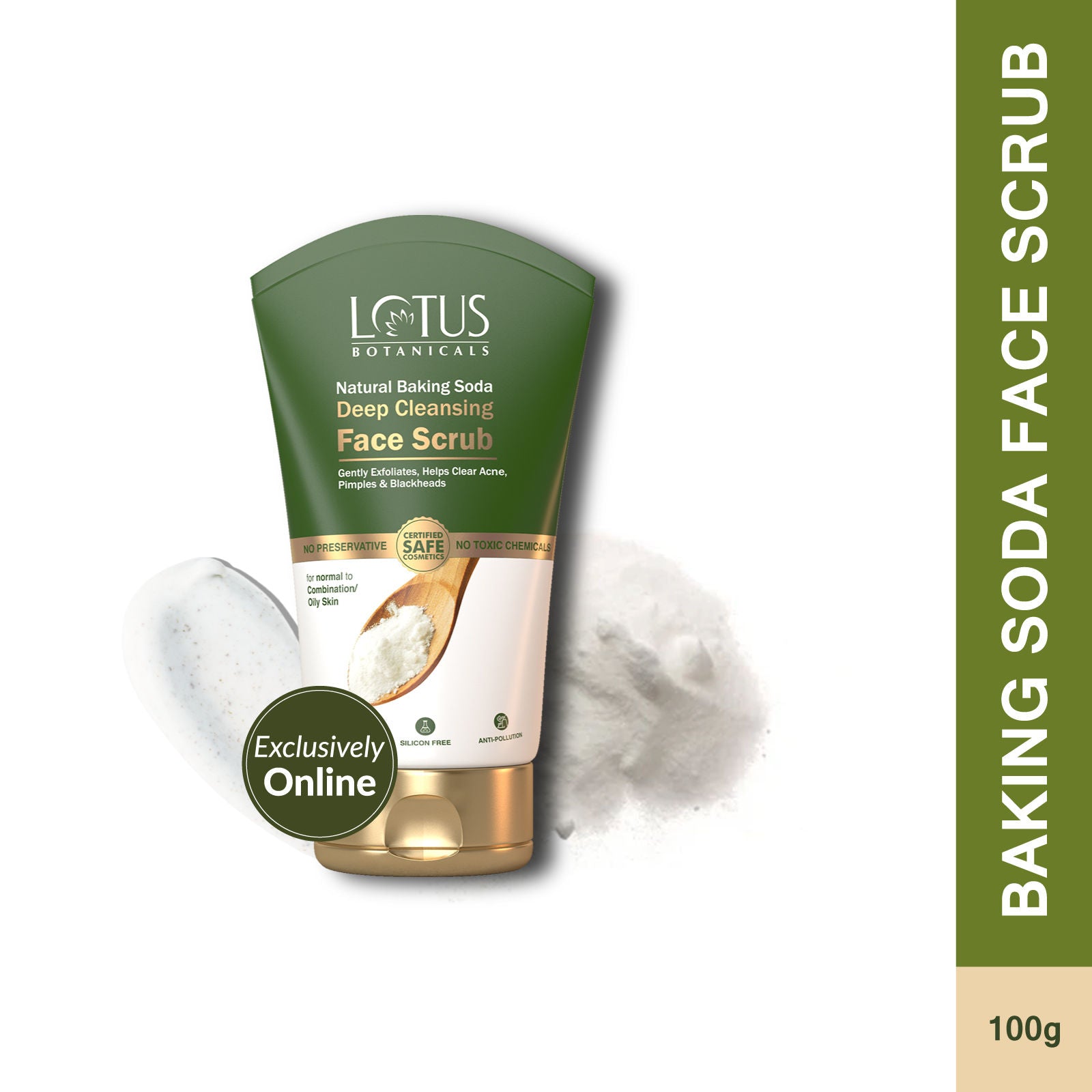 Natural Baking Soda Deep Cleansing Face Scrub