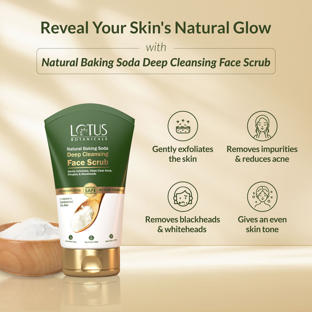 Natural Baking Soda Deep Cleansing Face Scrub