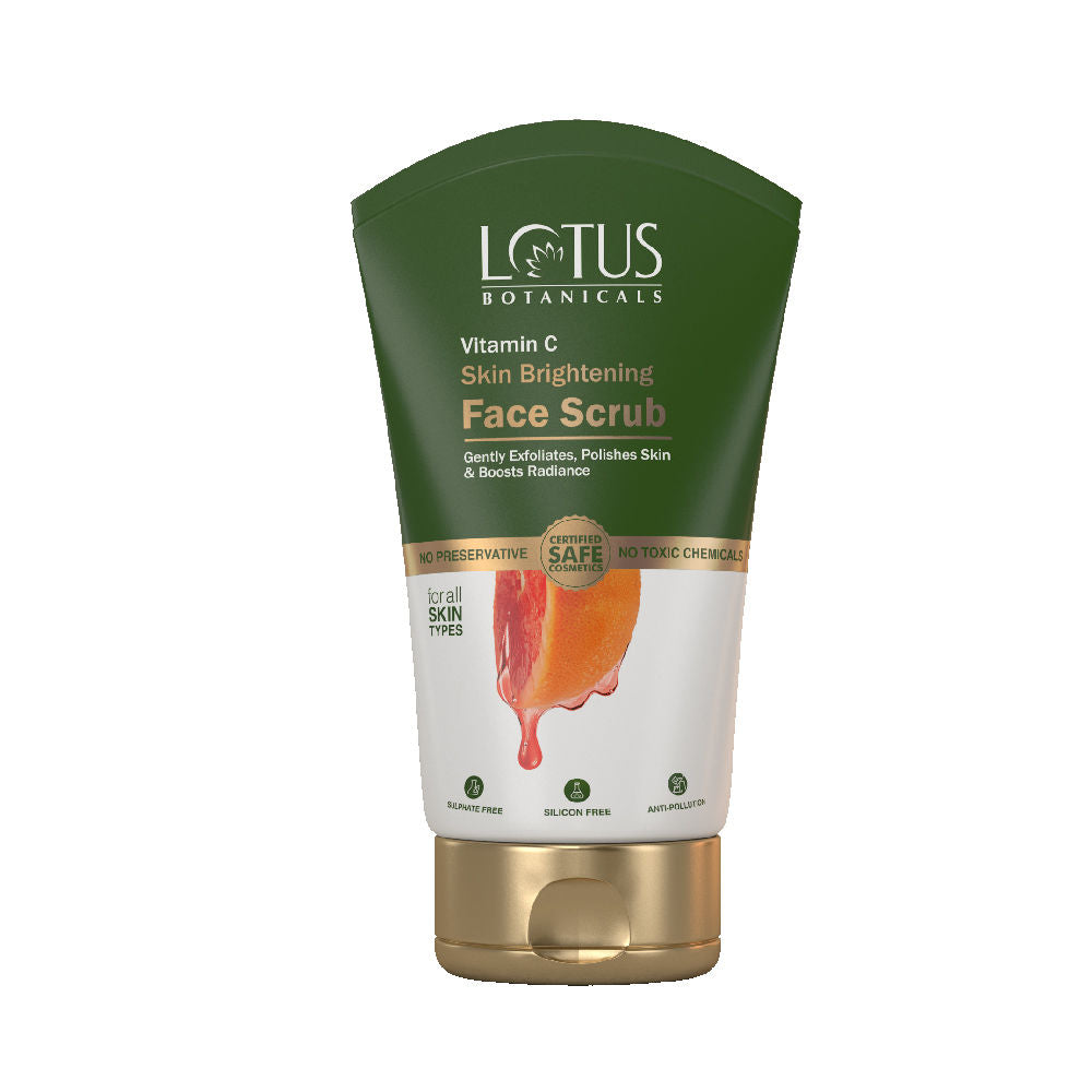 Vitamin C Skin Brightening Face Scrub|Gently Exfoliates Dead Skin|Chemical Free