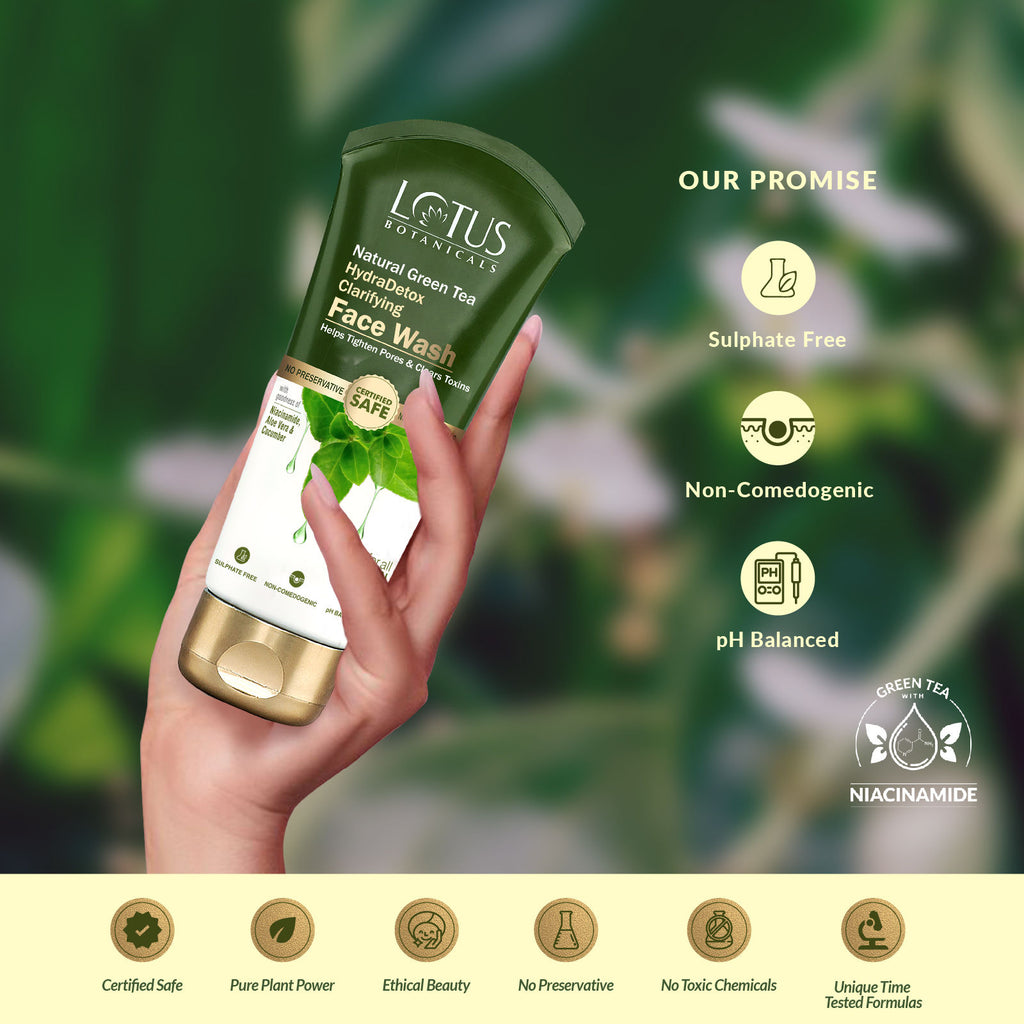 Natural Green Tea Hydradetox Clarifying Face Wash | For All Skin Types
