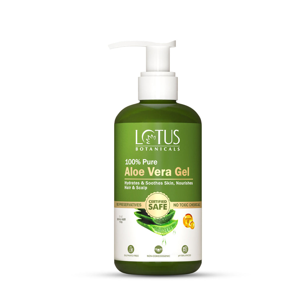 100% Pure AloeVera Gel with Vitamin E, Soothing Gel For Skin & Hair, All Skin Types