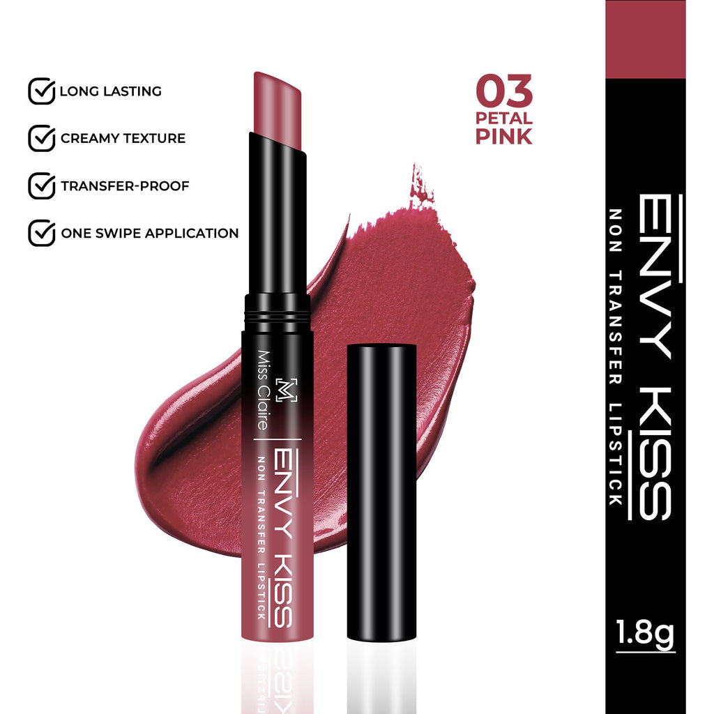 Envy Kiss Non Transfer Lipstick - 03 Petal Pink