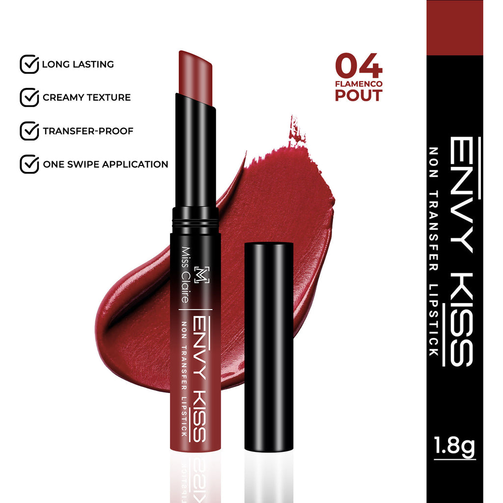 Envy Kiss Non Transfer Lipstick - 04 Flamenco Pout