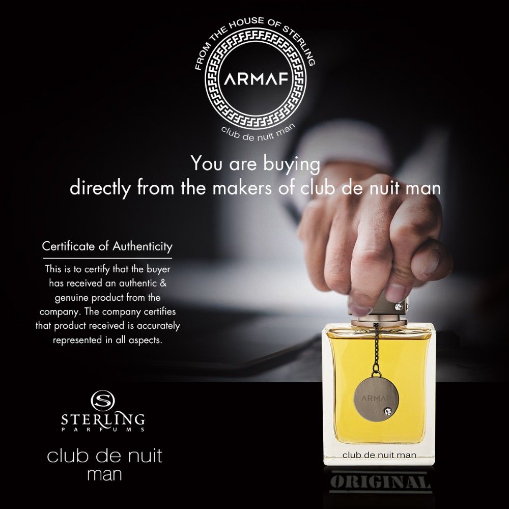 Club De Nuit Eau De Toilette for Man