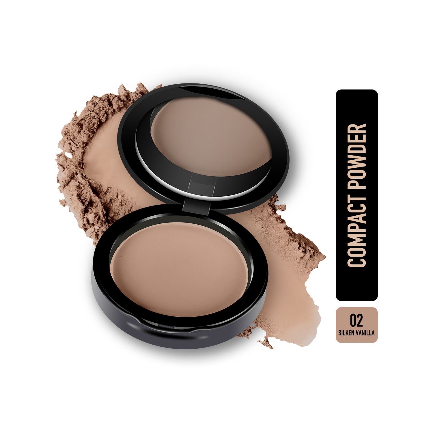 HD Compact Powder - 02 Silken Vanilla