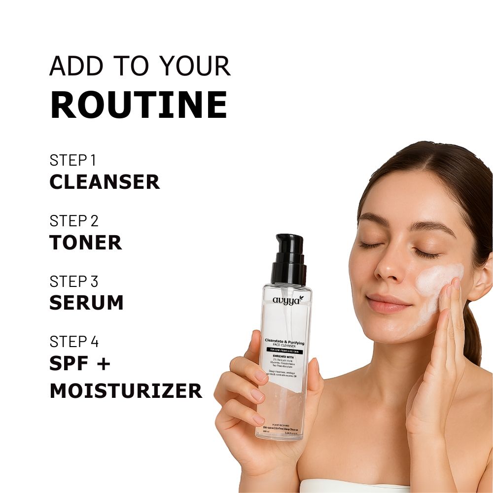 Clear State Face Cleanser with 2% Salicylic Acid, Tea Tree for Acne-Prone Oily Skin