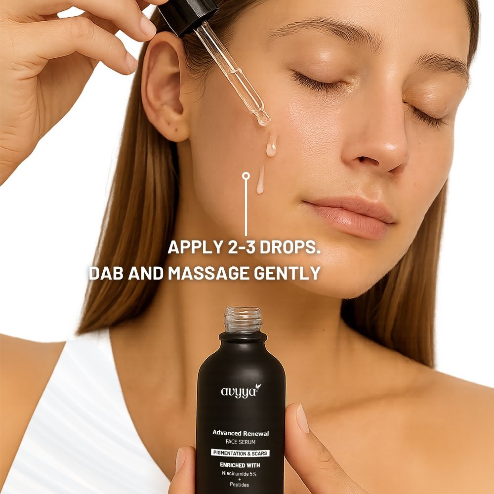 Advanced Renewal Face Serum with Ginseng and Niacinamide, Hydrates and Refreshes Skin