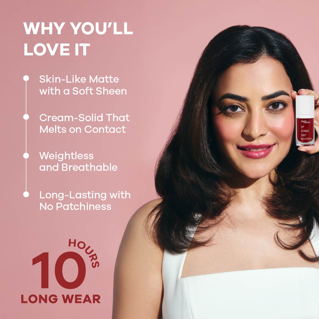 Tender Tint For Lip & Cheek With Pure Plant Pigments 10 H Stay