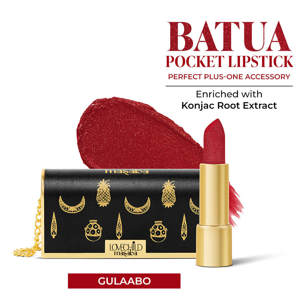 The Batua Satin Lipstick - Gulaabo