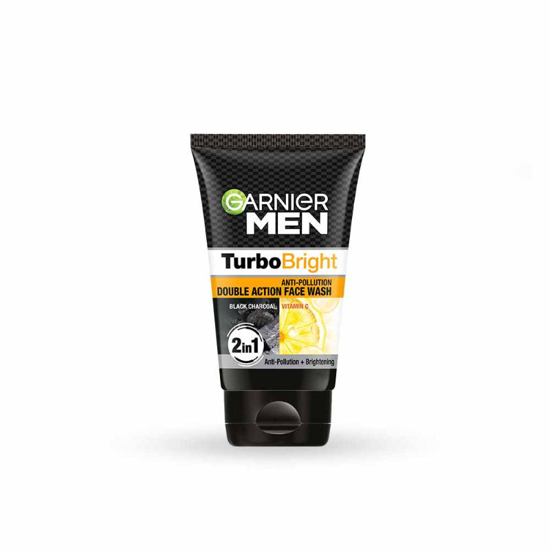 Men Turbo Bright Anti-Pollution Double Action Face Wash