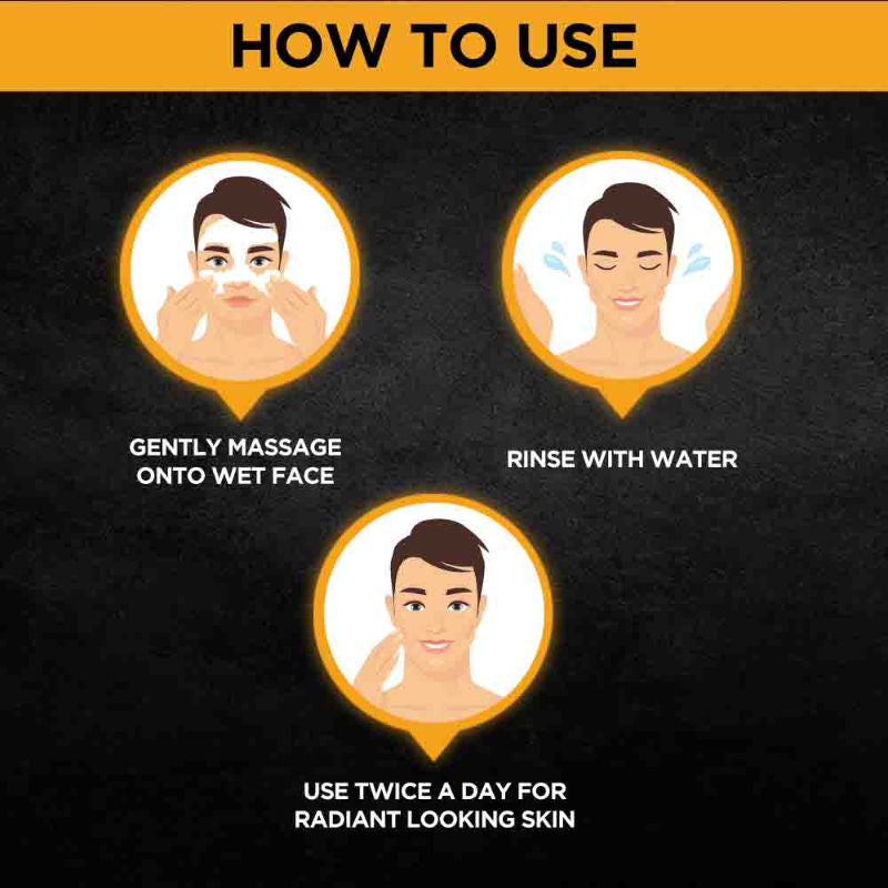 Men Turbo Bright Anti-Pollution Double Action Face Wash