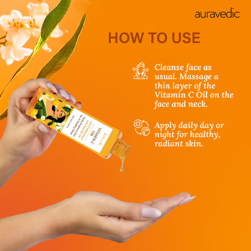 Vitamin C Oil with Vitamin C, Vitamin E Oil, Avocado Oil and Grapeseed Oil