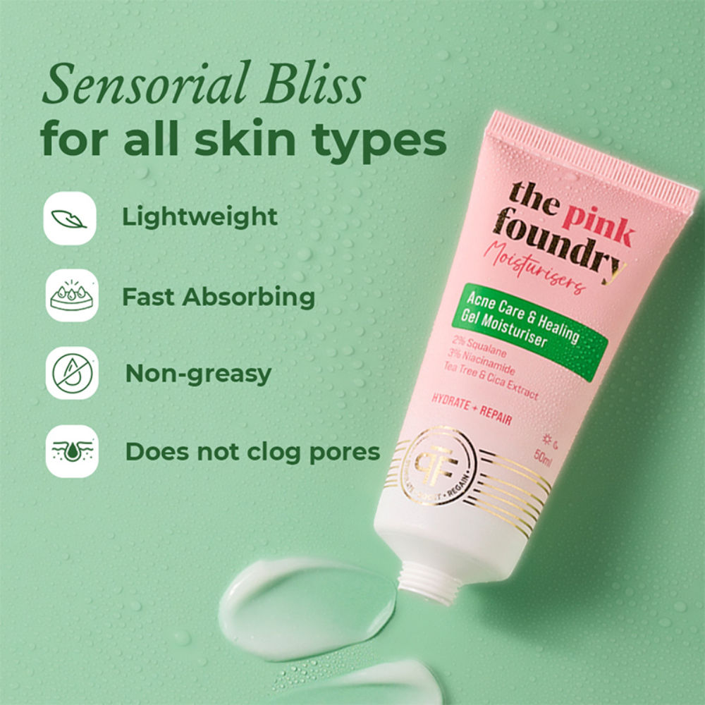 Acne Moisturiser 2% Squalane & 3% Niacinamide Oil Free Hydration & Acne Prevention