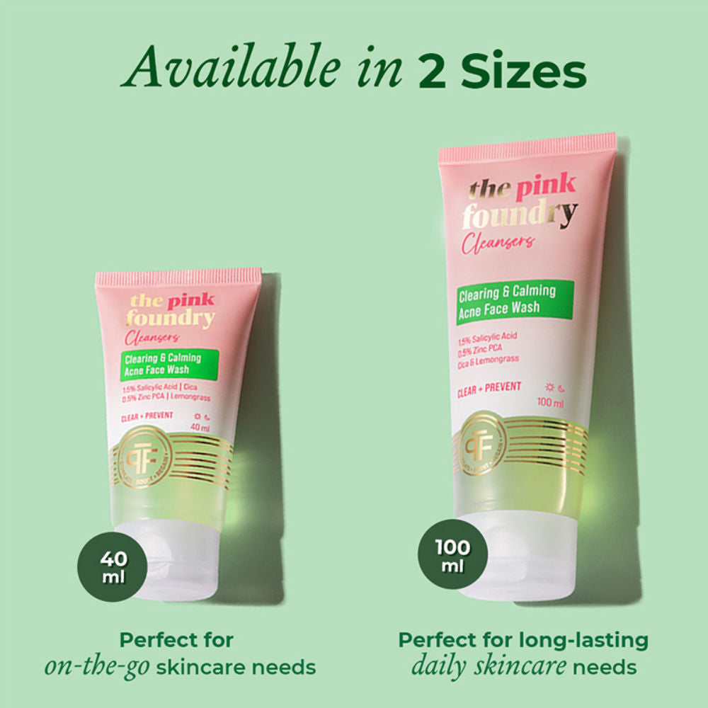 Salicylic Acid Acne Face Wash With Zinc & Cica - Treats Acne & Reduces Excess Oil