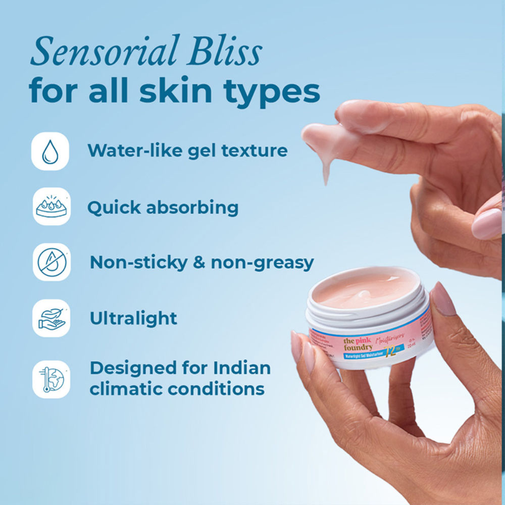 72HR Waterlight Gel Moisturiser With 1% Hyaluronic Acid & 1% Saccharide Isomerate