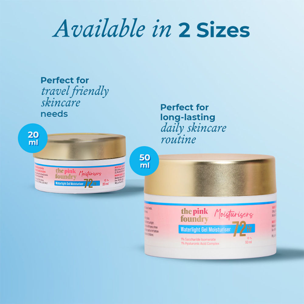 72HR Waterlight Gel Moisturiser With 1% Hyaluronic Acid & 1% Saccharide Isomerate