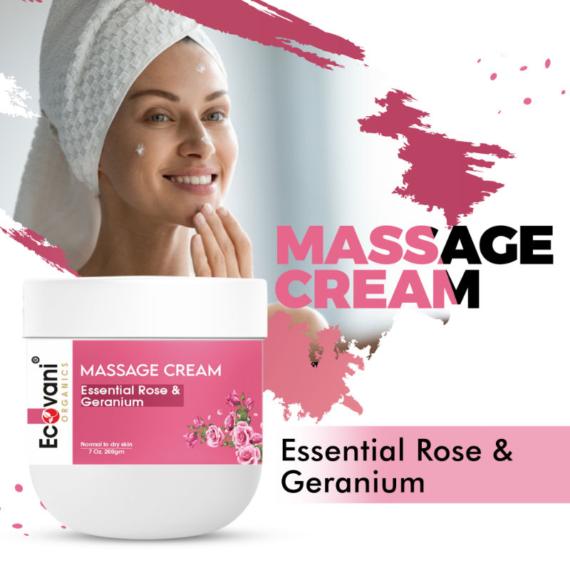 Essential Rose & Geranium Massage Cream
