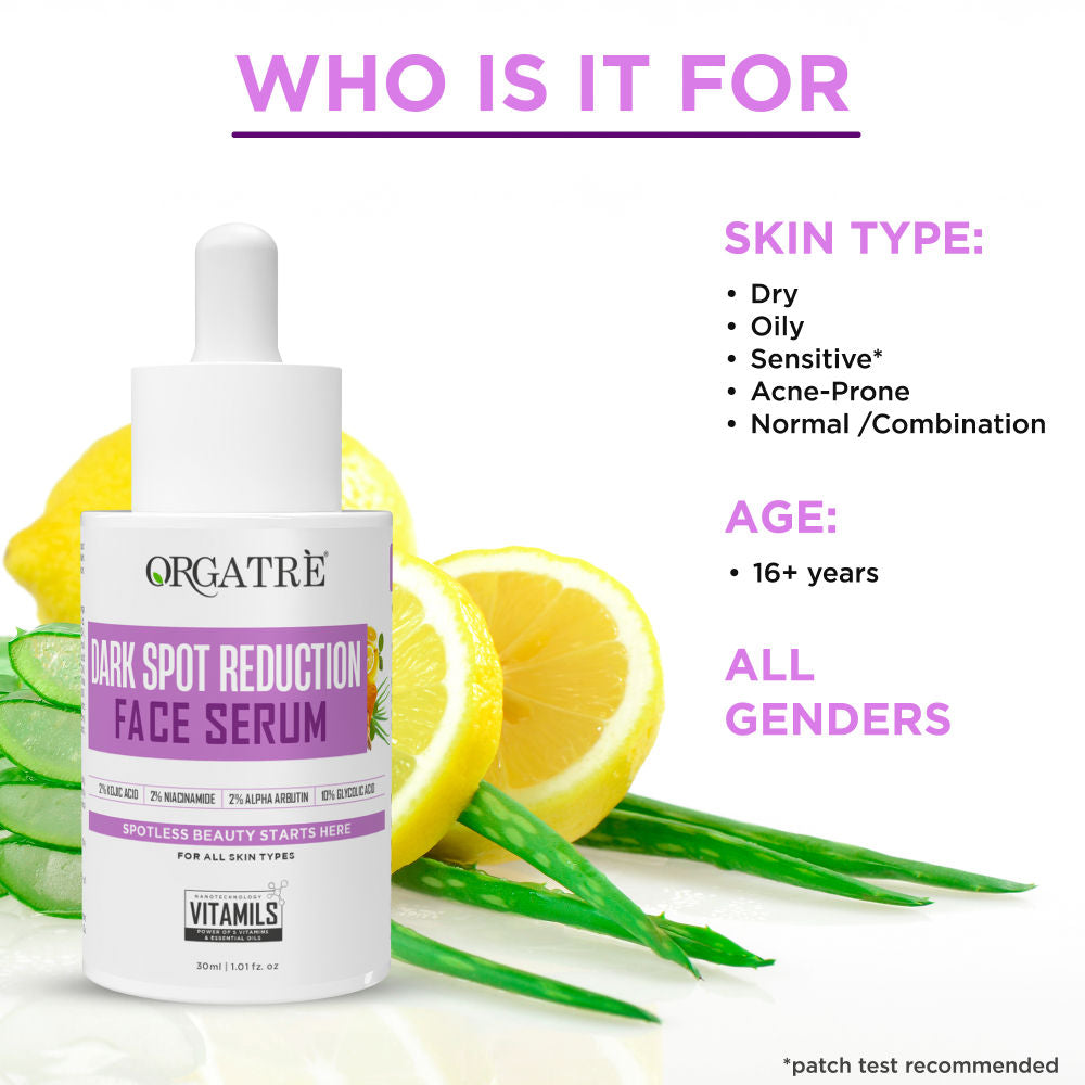 10% Glycolic Acid, 2% Kojic Acid Dark Spot Serum- Brightens Skin & Reduces Hyperpigmentation
