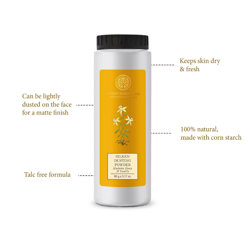 Silken Dusting Powder Mashobra Honey & Vanilla - Natural Powder