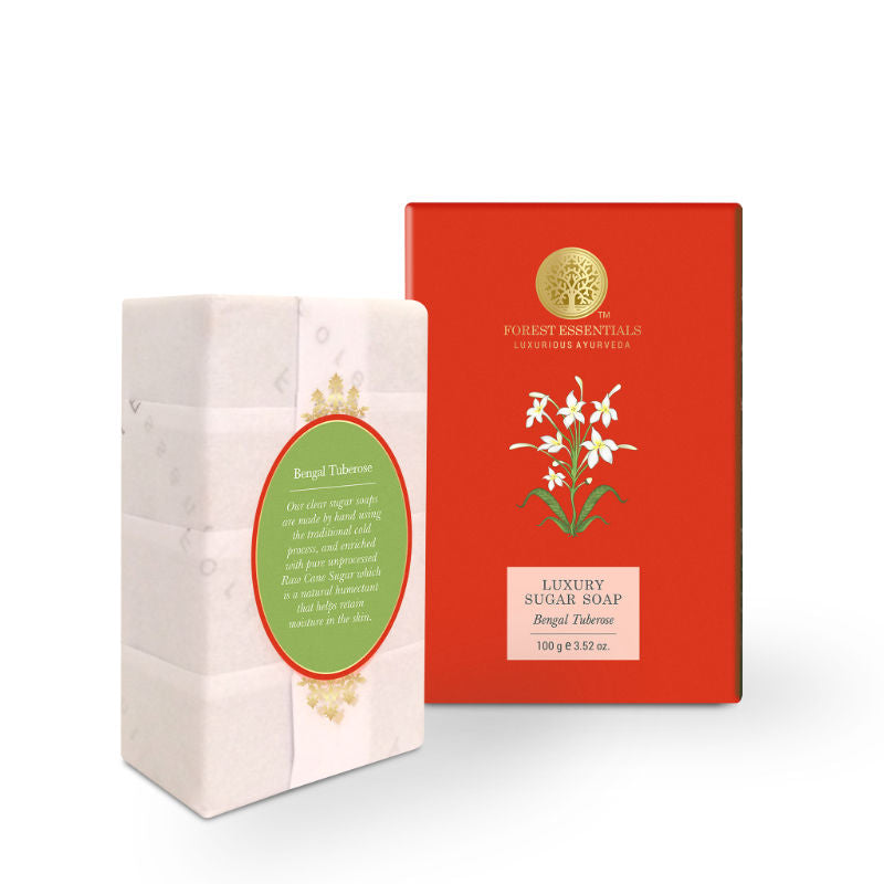 Luxury Sugar Soap Bengal Tuberose - Ayurvedic Handmade Bath Soap