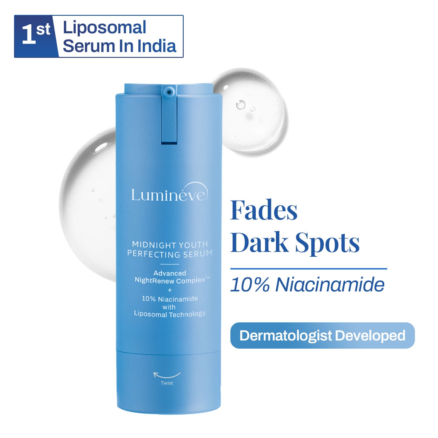 10% Niacinamide Serum for Uneven Skin Tone & Pigmentation with NightRenew Complex
