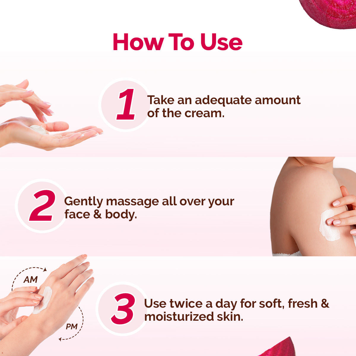 Beetroot Hydraful Light Moisturizing Cream with Hyaluronic Acid For 24 HR Hydration