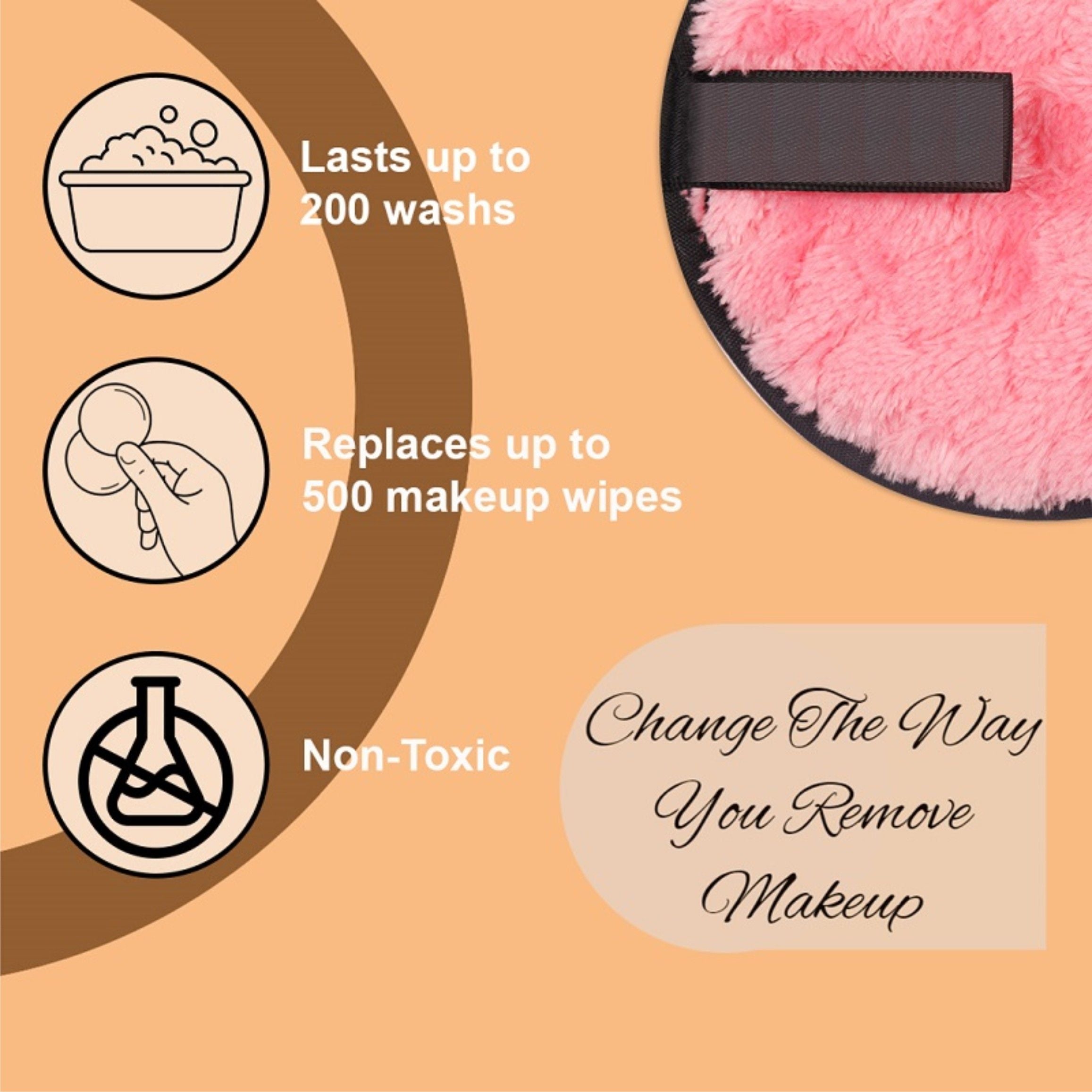 Reusable Makeup Remover Cleansing Pad For Face & Eyes Big Size