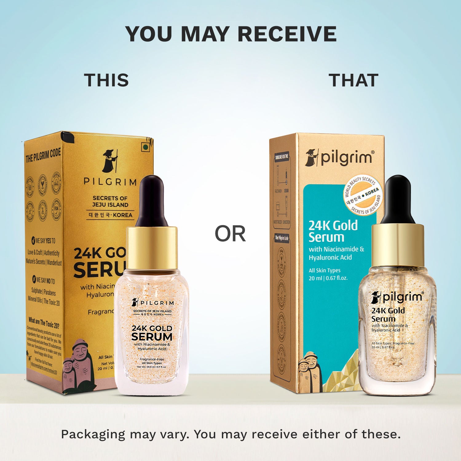 24K Gold Face Serum with Niacinamide & Hyaluronic Acid