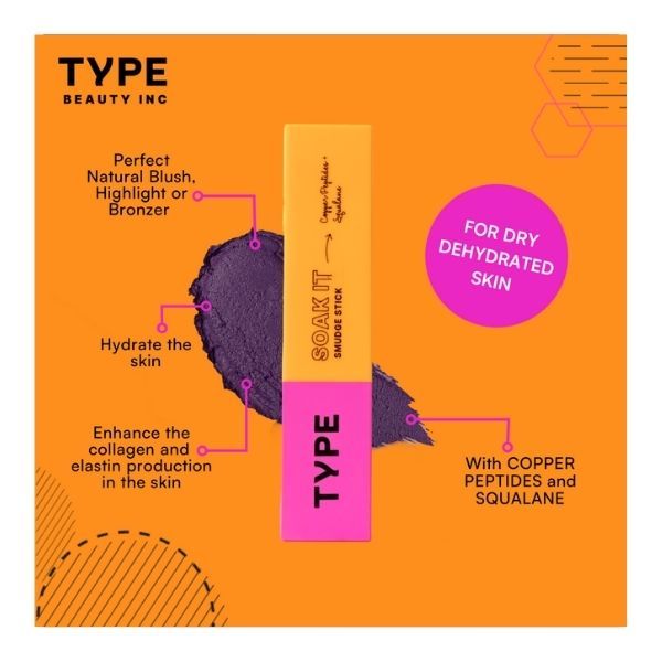 Blush Stick Easy To Blend with Squalane & Tripeptides For Dry Skin - 808 Cotton Candy