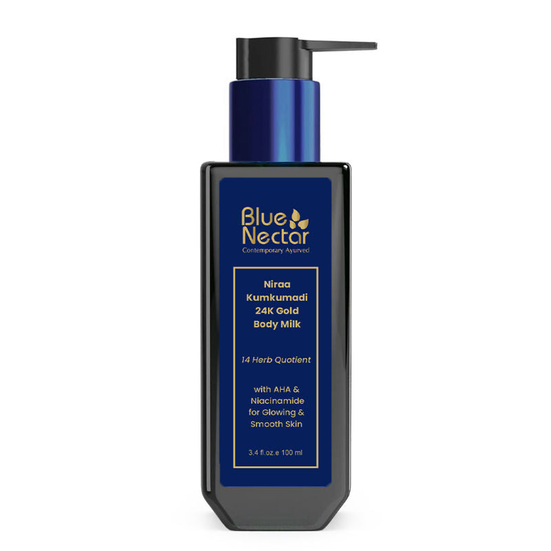 24k Gold Body Milk Moisturizer With AHA, Niacinamide & Milk Protein For Glowing Skin