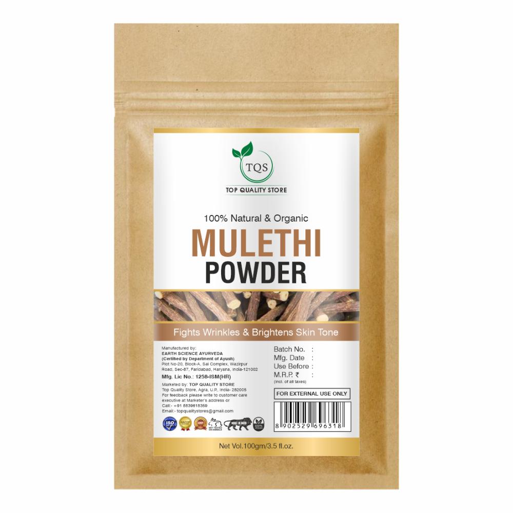 Natural Mulethi Powder 100% Organic, For Skin & Hair Care