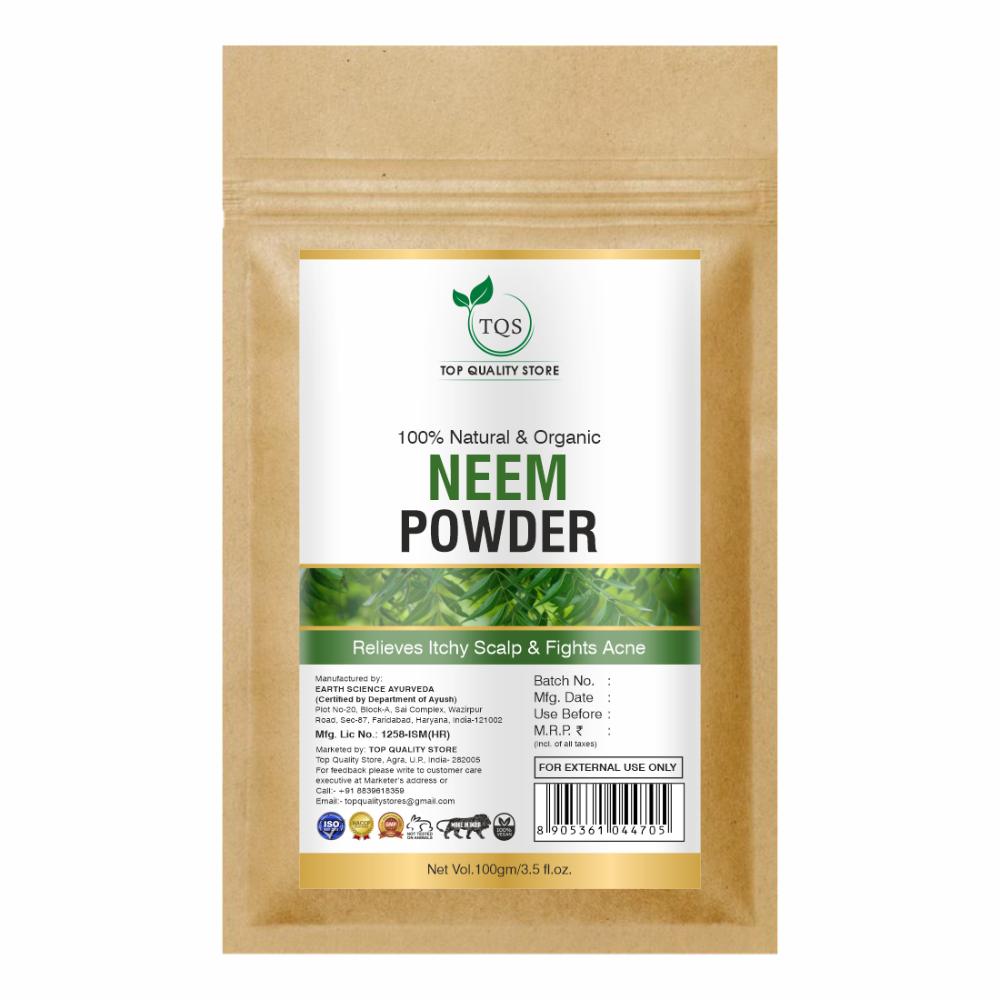 Natural Neem Leaf Organic Powder For Oil Control & Deep Cleanses