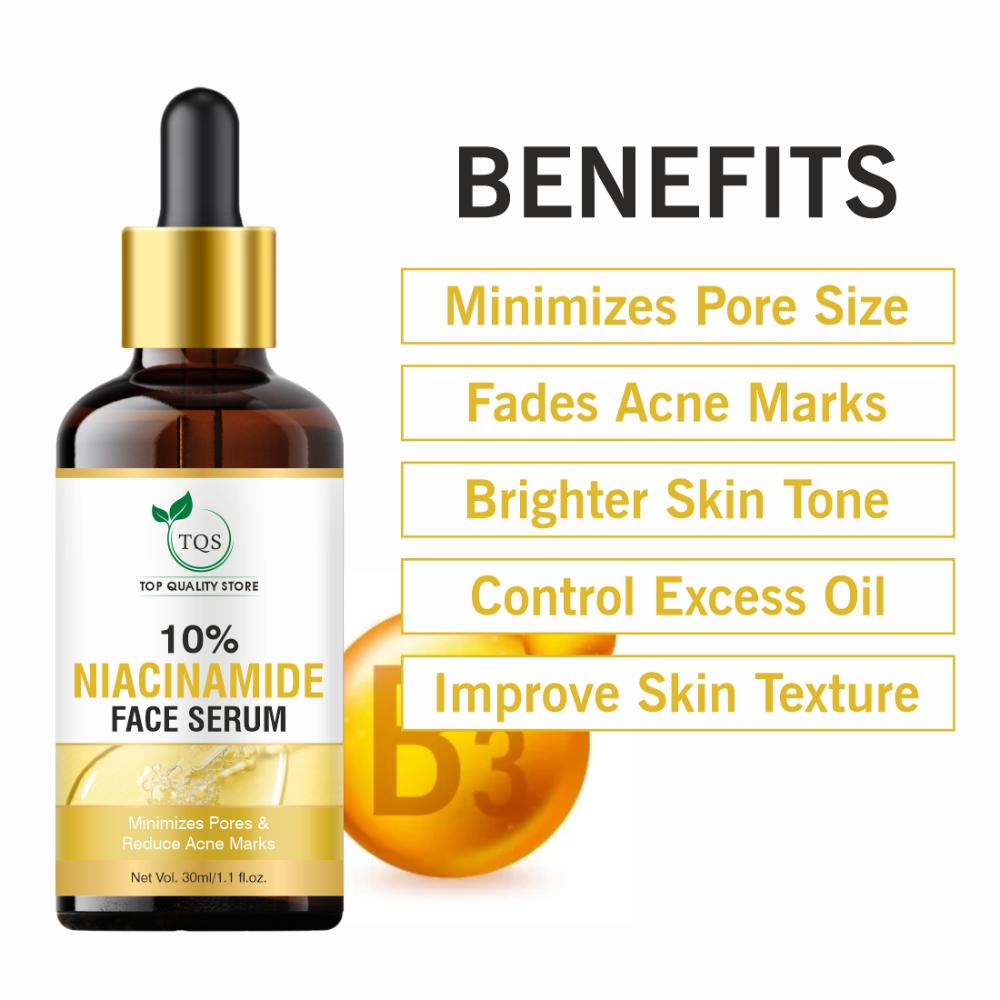 10% Niacinamide Face Serum With Zinc Fades Acne Marks & Dark Spots Control