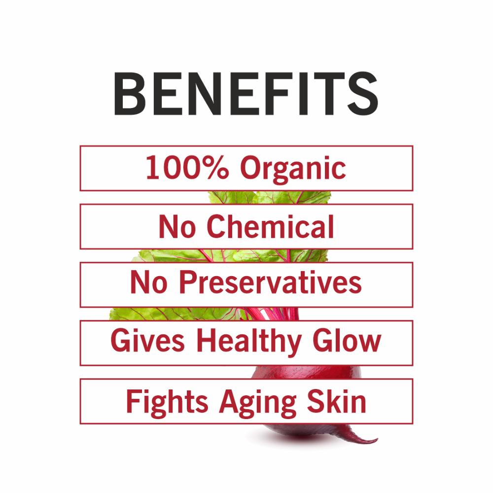 100% Natural Beetroot Powder Pure & Organic For Face, Hair Skin & Lip Balm No Additives