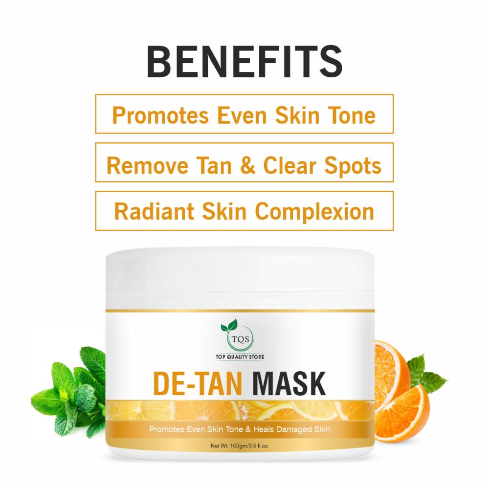 De Tan Face Mask For For Blackhead & Tan Removal, Glowing Skin