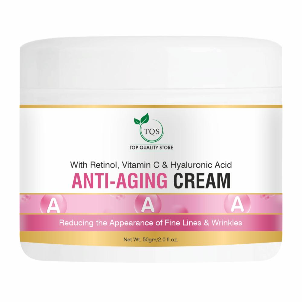 Anti Aging Night Cream With Hyaluronic Acid & Vitamin C Wrinkle-Free For Oily & Dry Skin