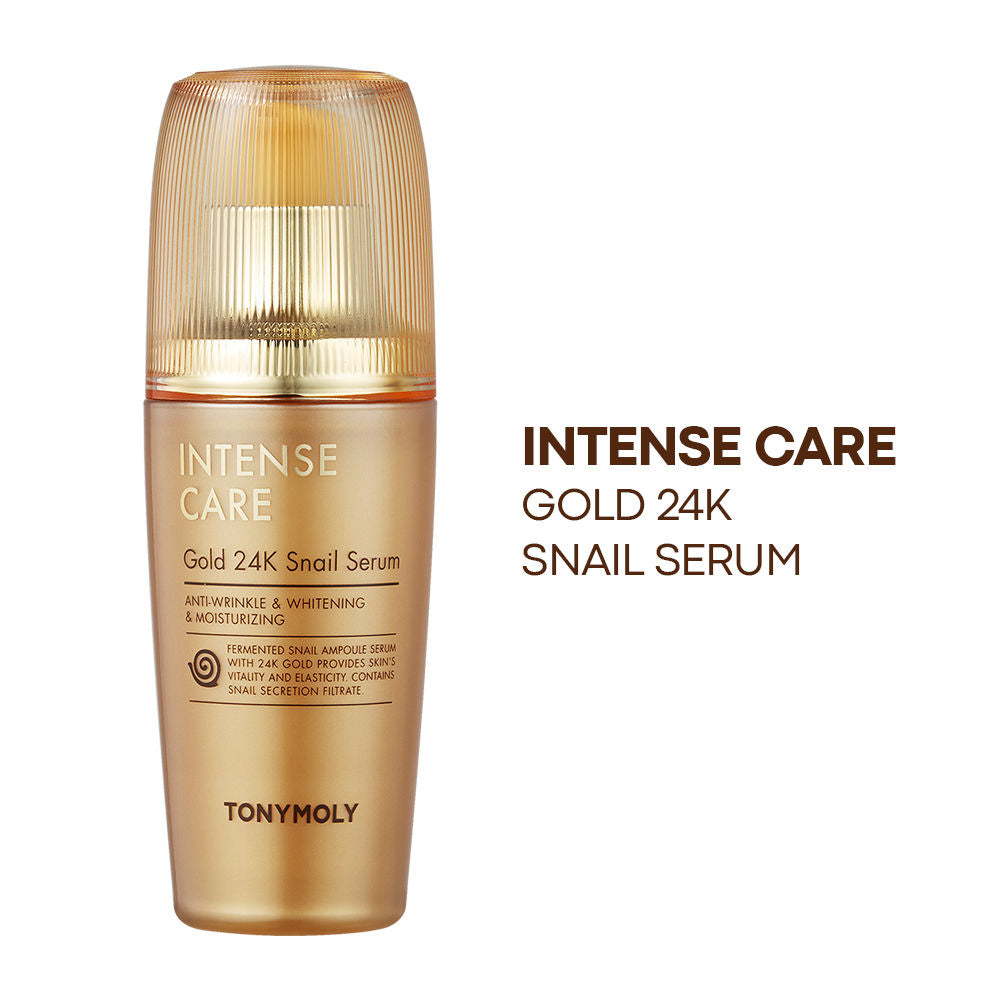 Korean Intense Care Gold 24K Snail Serum to Firm, Brighten & Moisturise Dry, Rough Skin