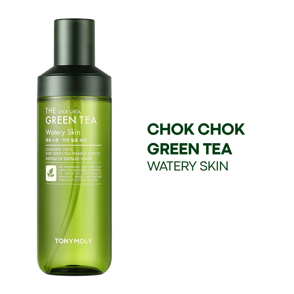 Korean The Chok Chok Green Tea Watery Skin Toner to Hydrate, Soothe & Brighten Dull Skin