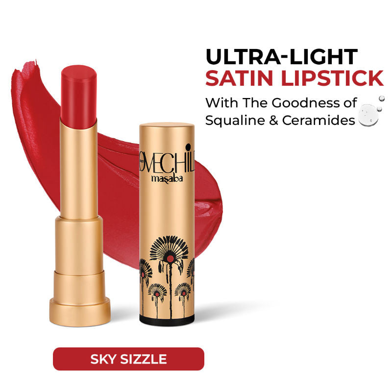 Ultra - Light Lush Creme Lipsticks, Enriched with Ceramides and Shea Butter - Sky Sizzle