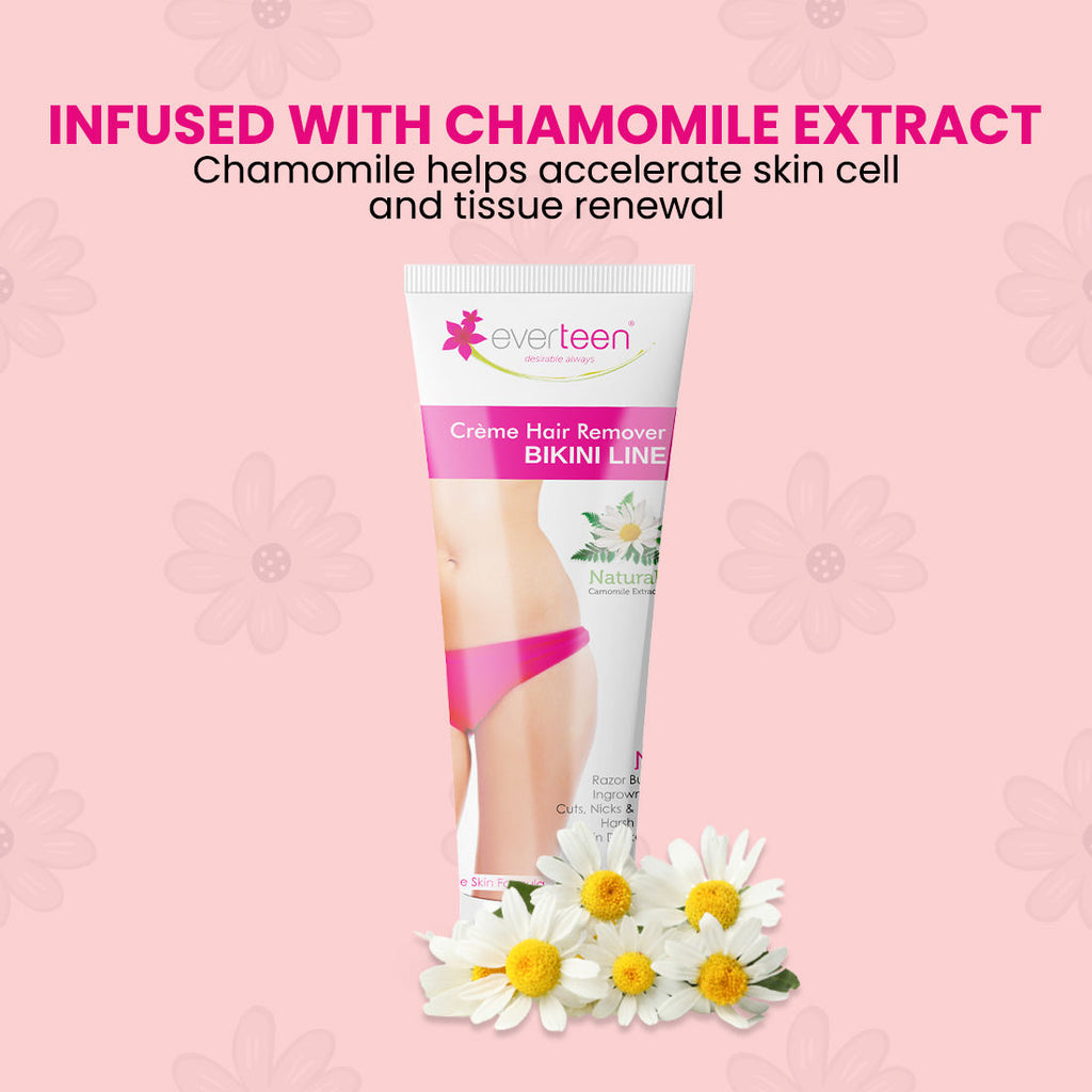 Bikini Line Hair Remover Creme & Dry Sanitary Napkin Pads XL