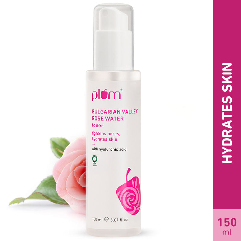 Bulgarian Valley Rose Water Alcohol-Free Spray Toner With Hyaluronic Acid- Hydrates & Refreshes